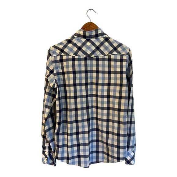 JACHS Plaid Snap Front Shirt Long Sleeve Size Men's Small 100% Cotton Western - Picture 2 of 5